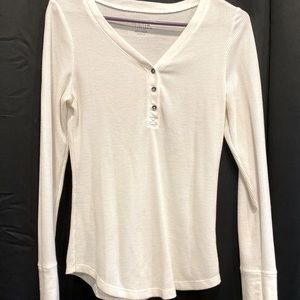 White long sleeve Henley